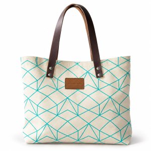 Custom Pattern Silk-Screen Printed Cotton Canvas Tote Bag Front