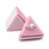 Pink velvet ring box