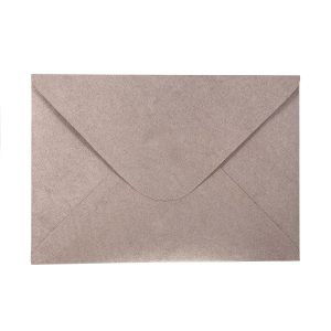 Suede wedding envelope