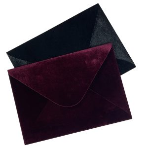 velvet envelope for invitation cards