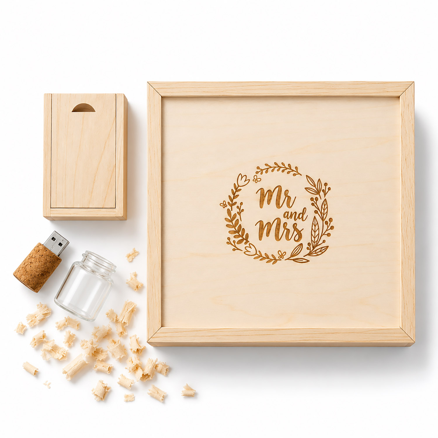 Custom Engraved Wooden Keepsake Box