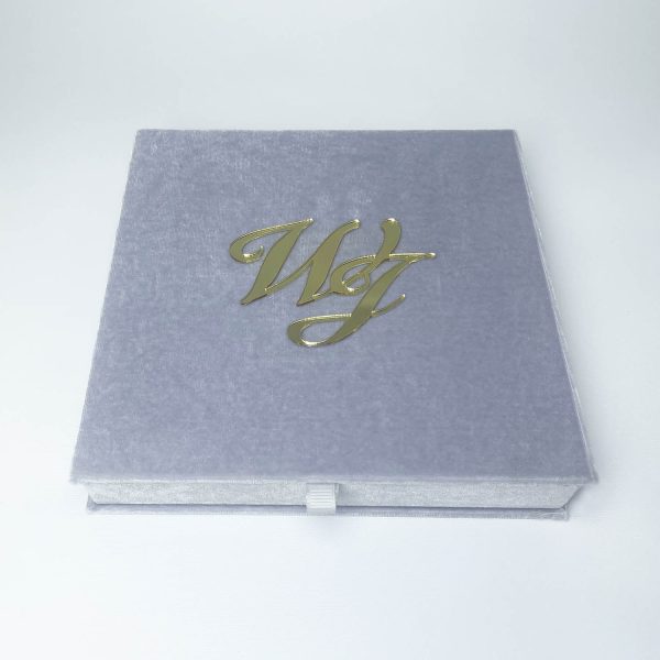 acrylic monogram invitation box