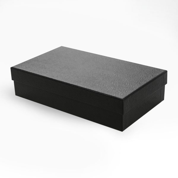 Luxury black leatherette rigid box