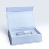 Pale blue linen USB box