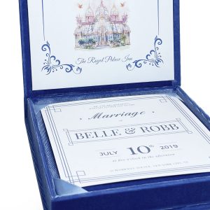 Velvet invitation box