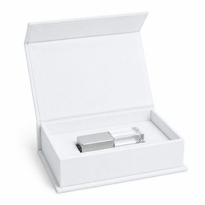 White linen USB box