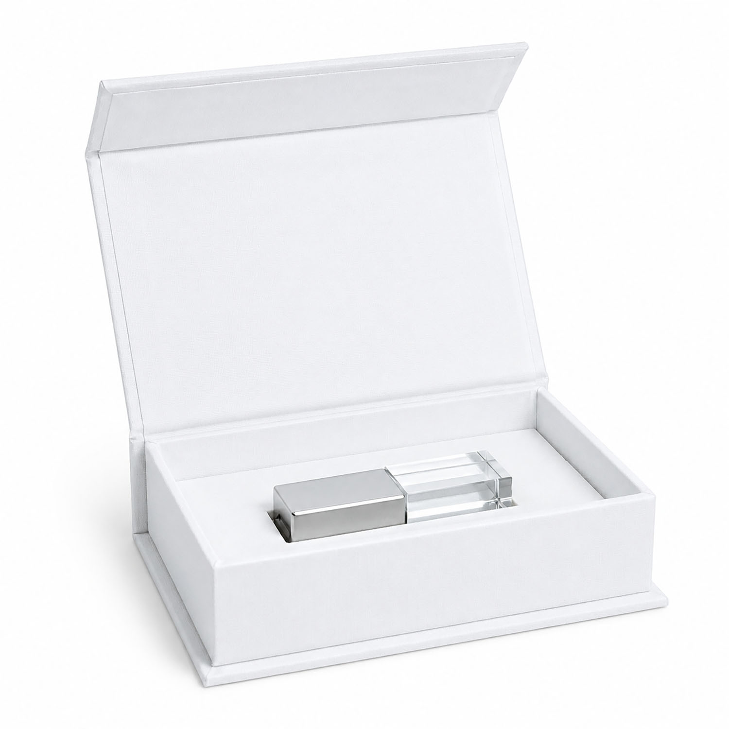 White linen USB box