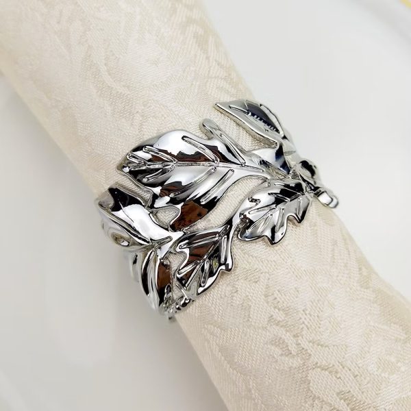 Silver Leaf Napkin Ring