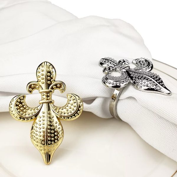 Fleur de lis napkin ring