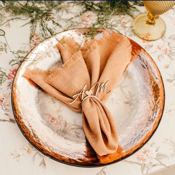 Sustainable wedding decor napkin ring