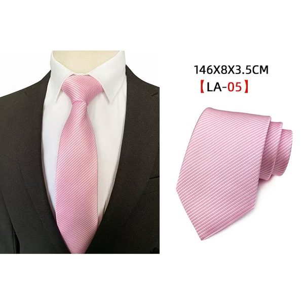 baby pink silk necktie