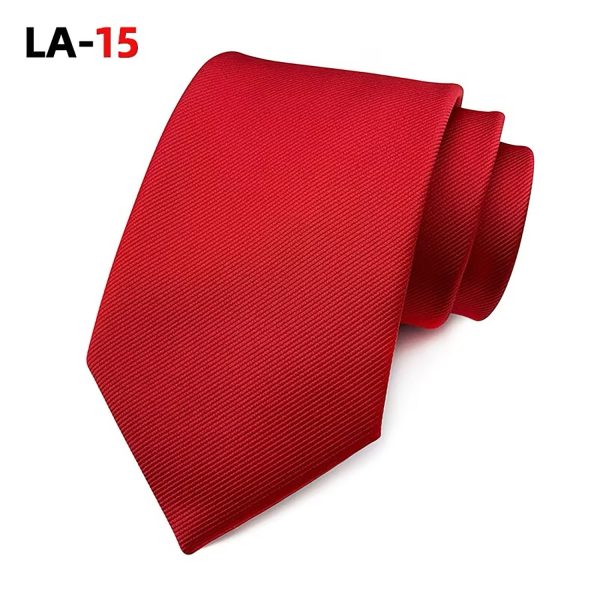 red silk necktie