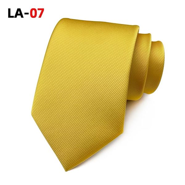yellow silk necktie